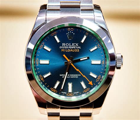 rolex milgaus blu e arancoipone